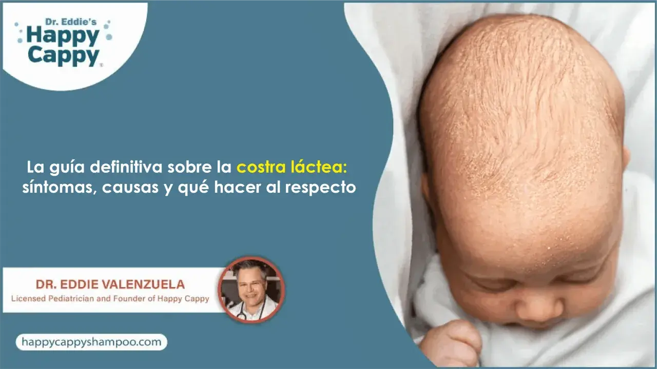 Bebé con costra láctea detrás de las orejas. Guía sobre síntomas, causas y tratamiento.