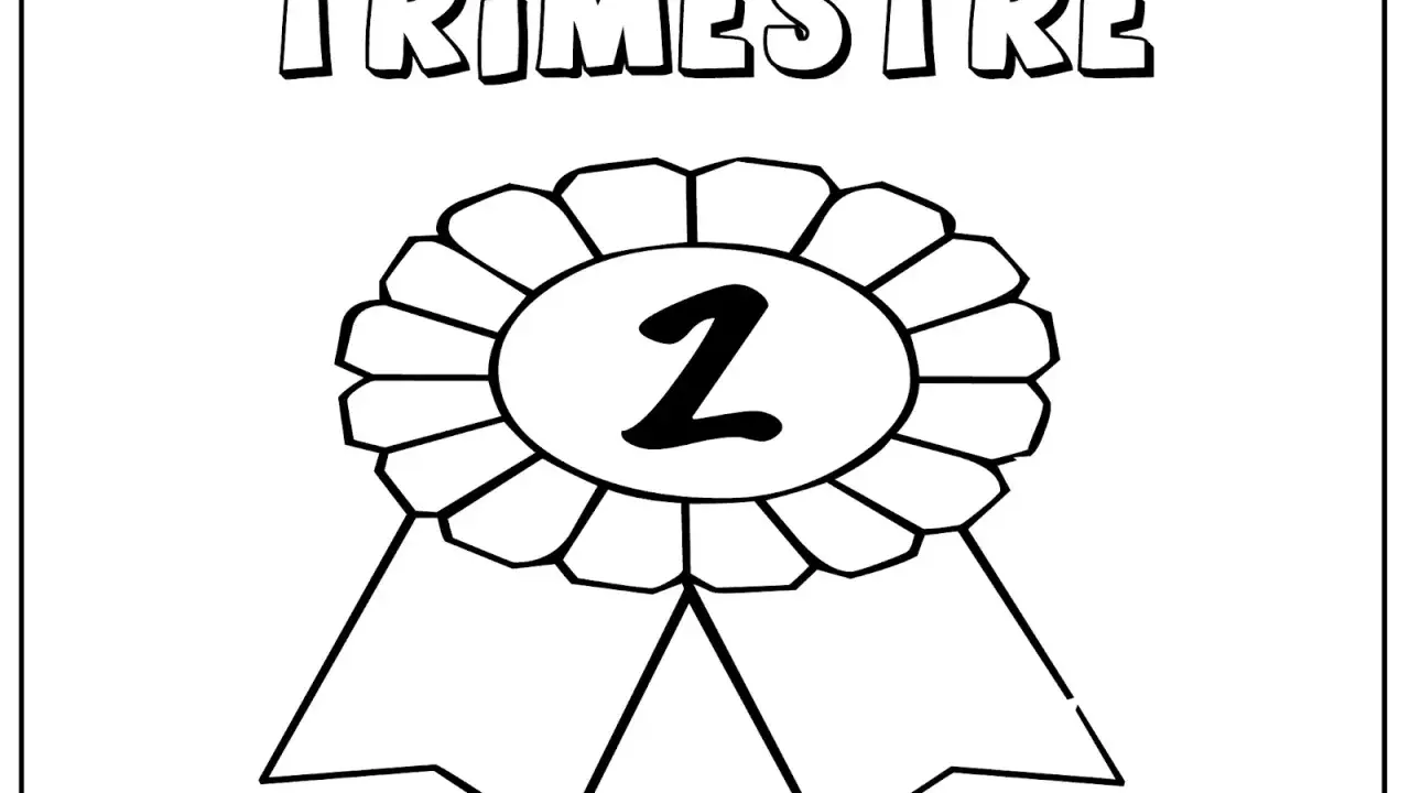 Ilustración en blanco y negro de un lazo con el número 2 en el centro y la palabra "TRIMESTRE" encima.