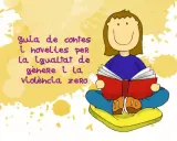 Niña leyendo un libro sobre cuentos no sexistas, promoviendo la igualdad de género y la violencia cero.