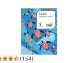Portada del cuaderno de trabajo de Lengua para segundo trimestre de primaria, con tortugas marinas y un buceador.