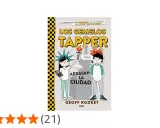La portada del libro "Los Gemelos Tapper" muestra a dos gemelos frente a la Estatua de la Libertad, listos para arrasar la ciudad.