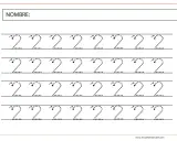 Ficha número 2 infantil para practicar el trazo del número dos. Múltiples ejemplos punteados para repasar.