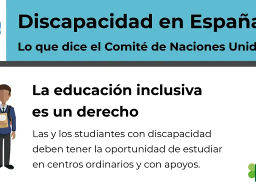 El colegio inclusivo es un derecho. Dos estudiantes, uno con cabello rubio y otro con cabello oscuro, sonríen mientras sostienen libros.