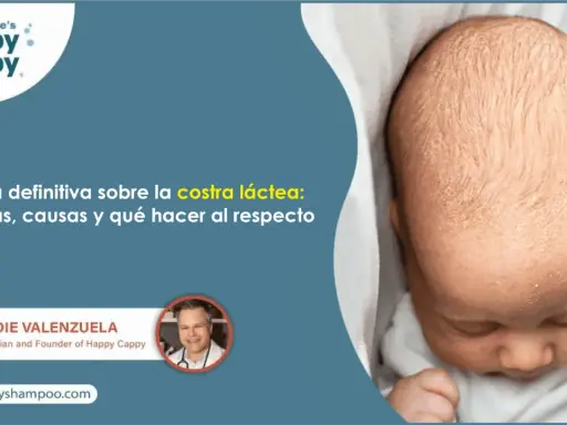 Bebé con costra láctea detrás de las orejas. Guía sobre síntomas, causas y tratamiento.