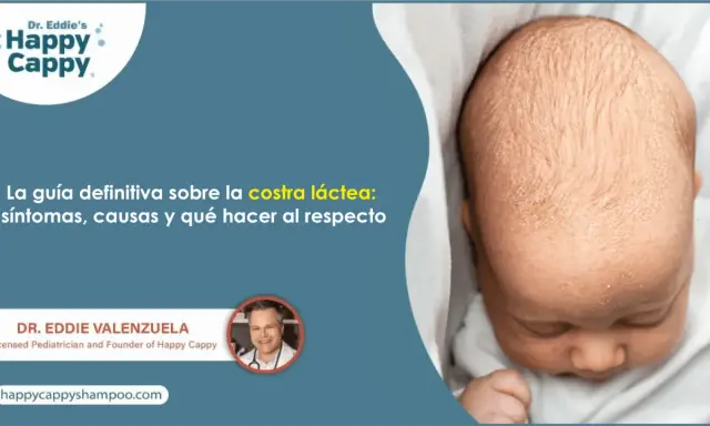 Bebé con costra láctea detrás de las orejas. Guía sobre síntomas, causas y tratamiento.