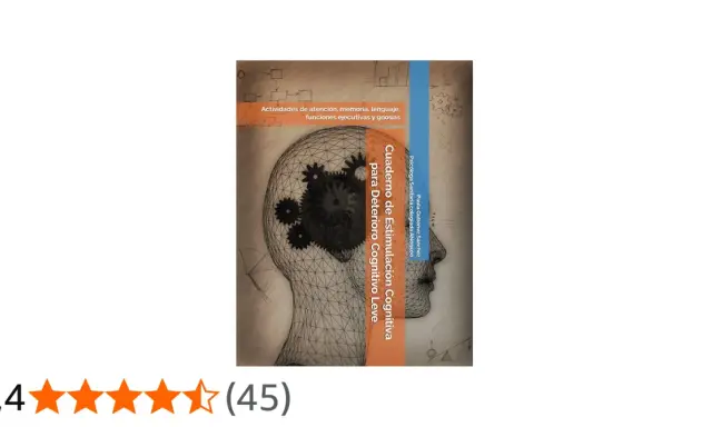 Cuaderno de Estimulación Cognitiva para Deterioro Cognitivo Leve, con actividades para atención, memoria y lenguaje. Fichas de estimulación cognitiva.