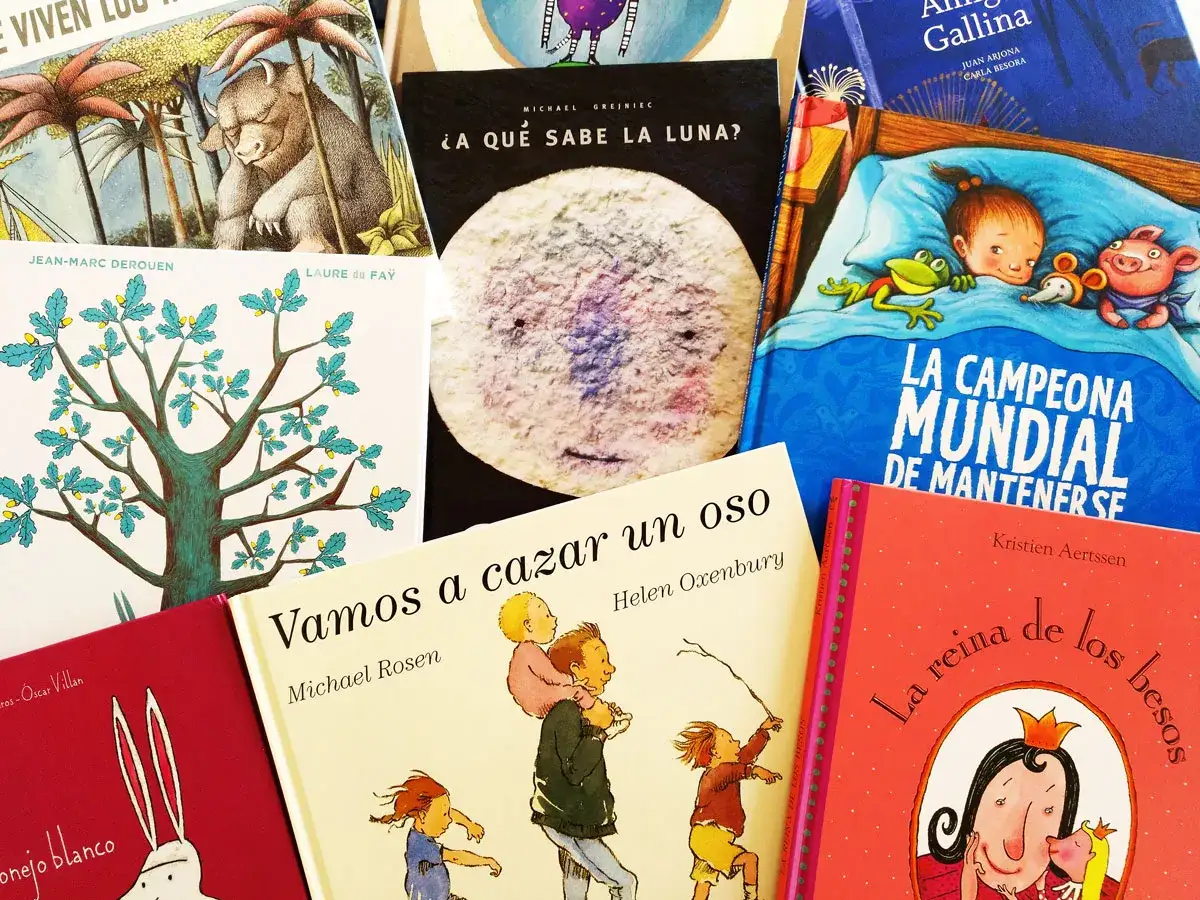 Mont&oacute;n de cuentos chulos para ni&ntilde;os: un oso dormido, la luna, una ni&ntilde;a campeona, un conejo blanco y m&aacute;s.